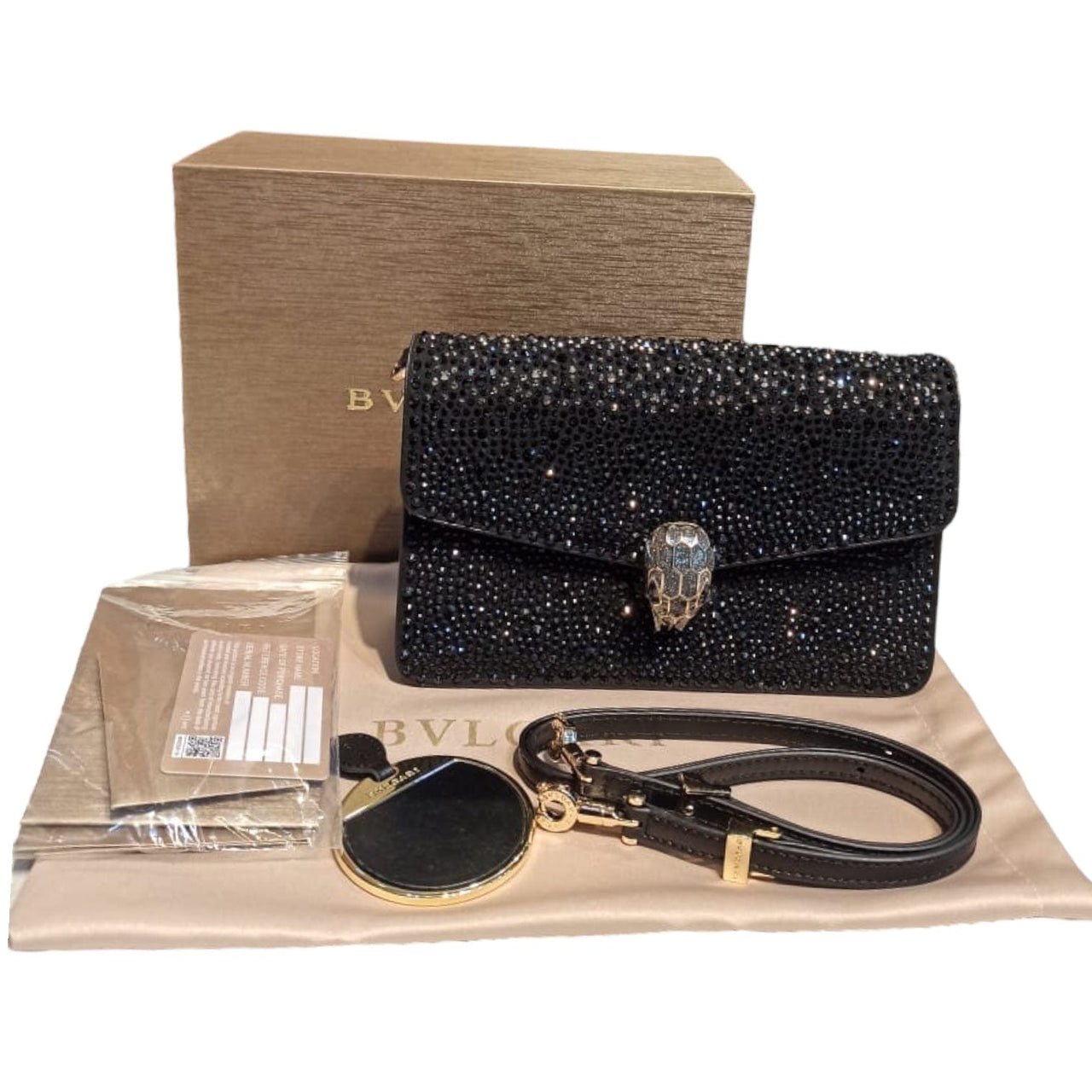 The Bag Couture Handbags, Wallets & Cases BVLGARI Serpenti Forever Mini Shoulder Bag Balack