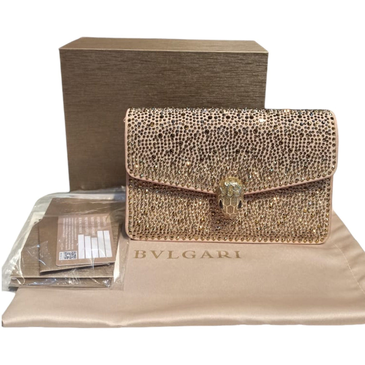 The Bag Couture Handbags, Wallets & Cases BVLGARI Serpenti Forever Mini Shoulder Bag Gold