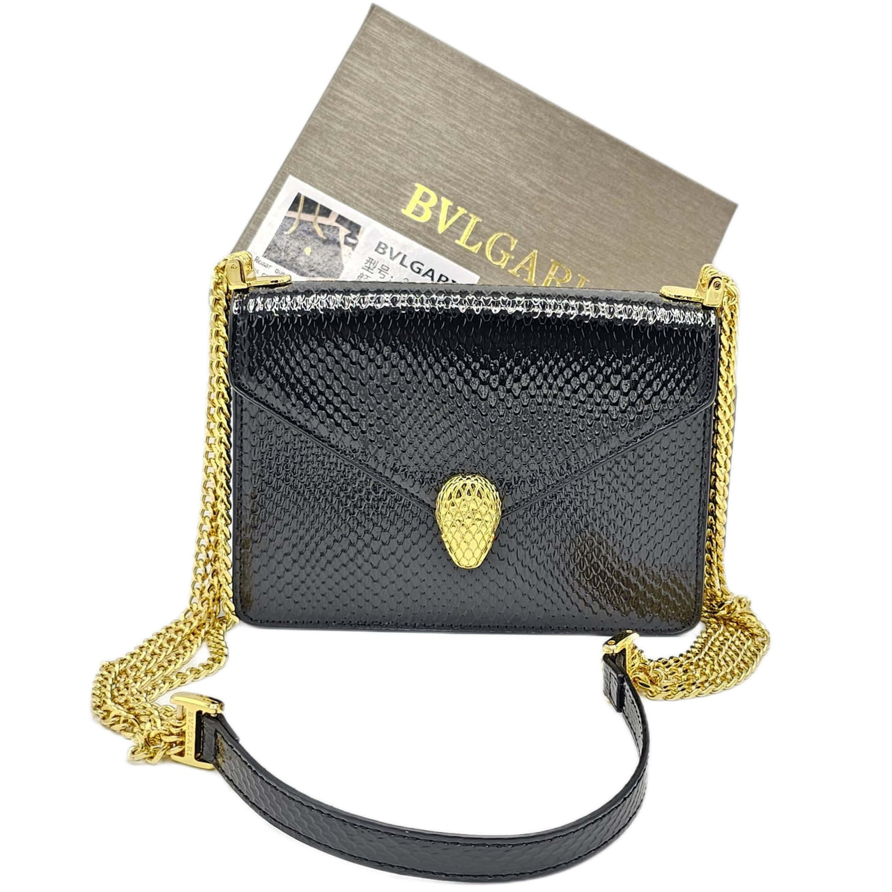 The Bag Couture Handbags, Wallets & Cases BVLGARI Serpenti Forever Small Shoulder Bag Black