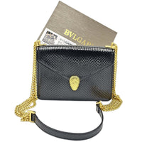 Thumbnail for The Bag Couture Handbags, Wallets & Cases BVLGARI Serpenti Forever Small Shoulder Bag Black