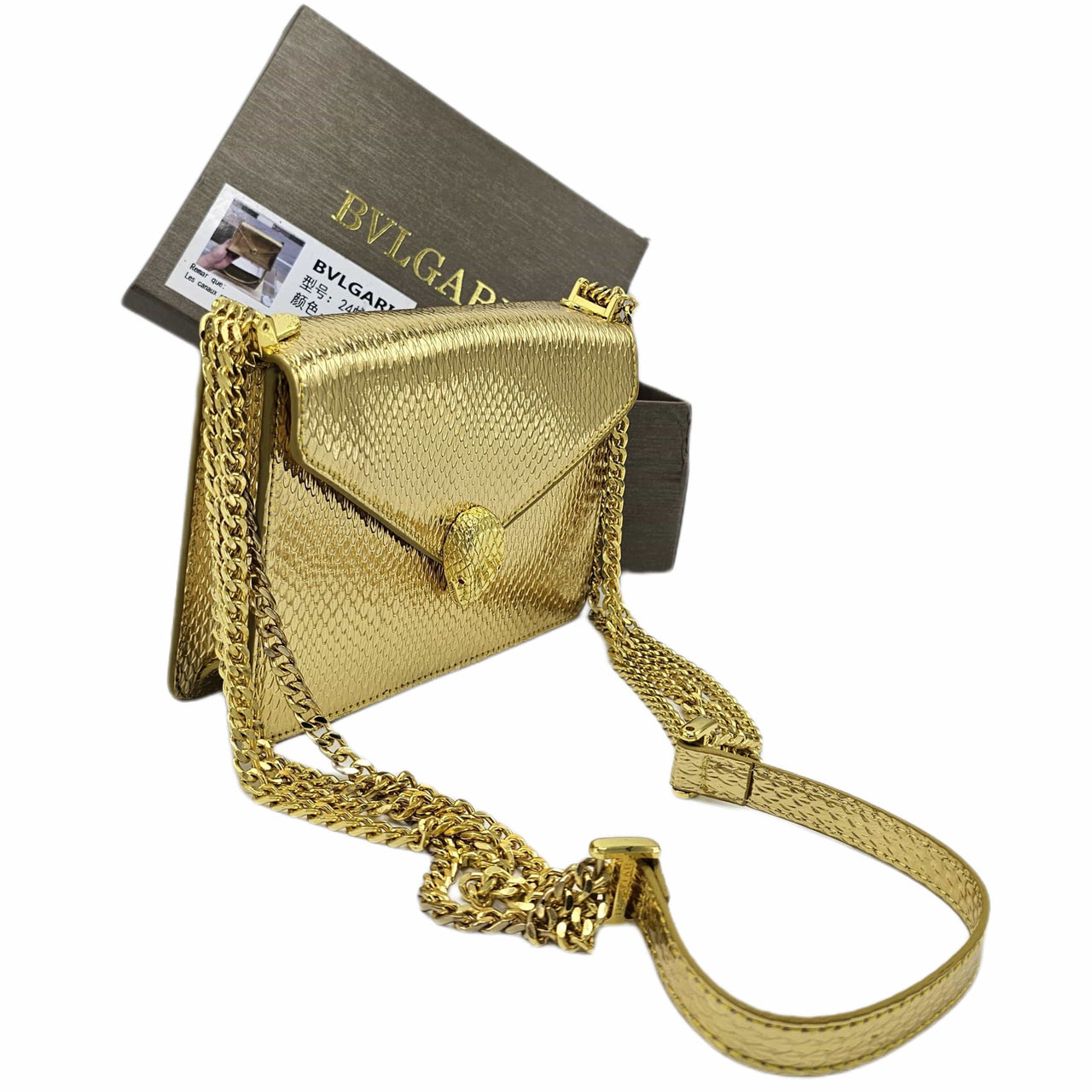 The Bag Couture Handbags, Wallets & Cases BVLGARI Serpenti Forever Small Shoulder Bag Gold
