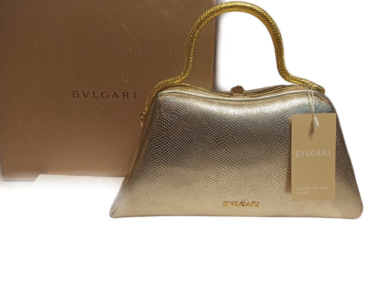 The Bag Couture Handbags, Wallets & Cases BVLGARI Serpentine Top Handle Handag Silver
