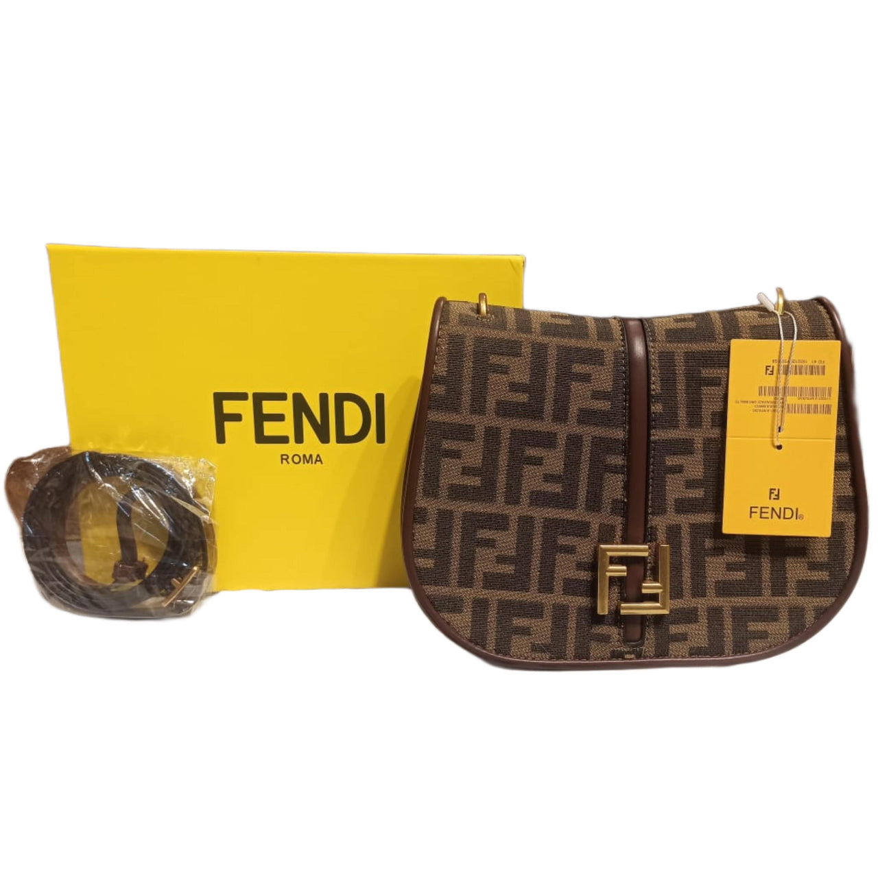 The Bag Couture Handbags, Wallets & Cases FENDI Medium C'mon Handbag Classic Brown