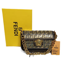Thumbnail for The Bag Couture Handbags, Wallets & Cases FENDI X VERSACE Fendance Brooch Metal Embossed Premium Sling Bag Black