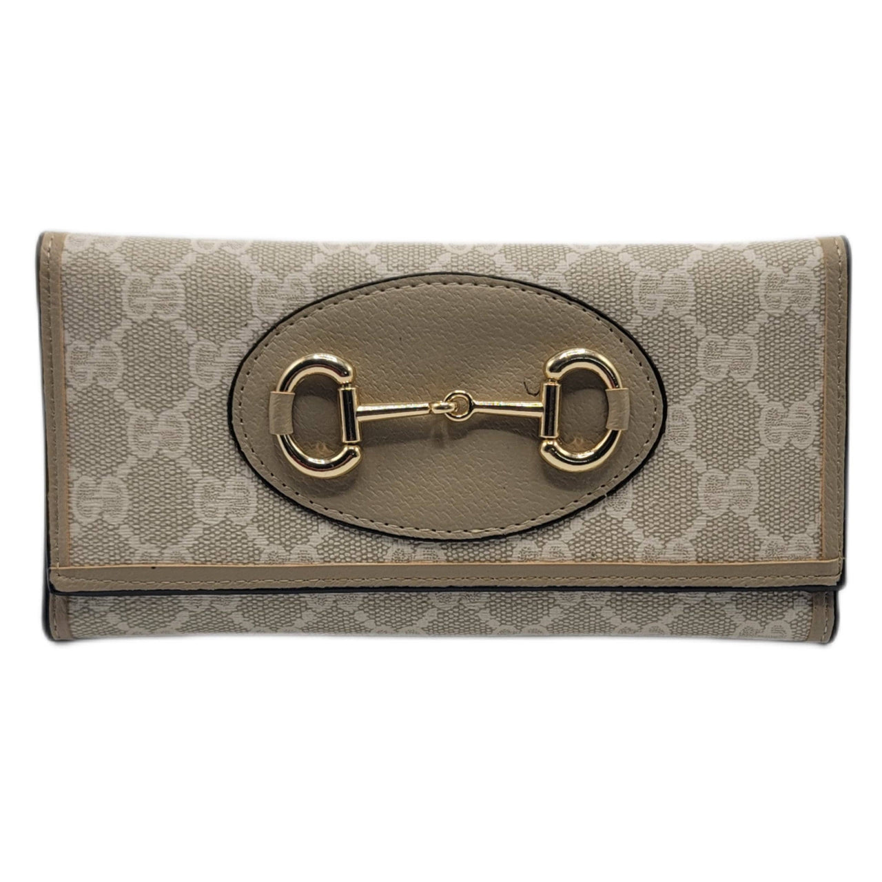 The Bag Couture Luggage & Bags Gucci 3 Fold Wallet Classic Cuffs Beige