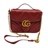 Thumbnail for The Bag Couture Handbags, Wallets & Cases Gucci Marmont Crossbody Bag Maroon
