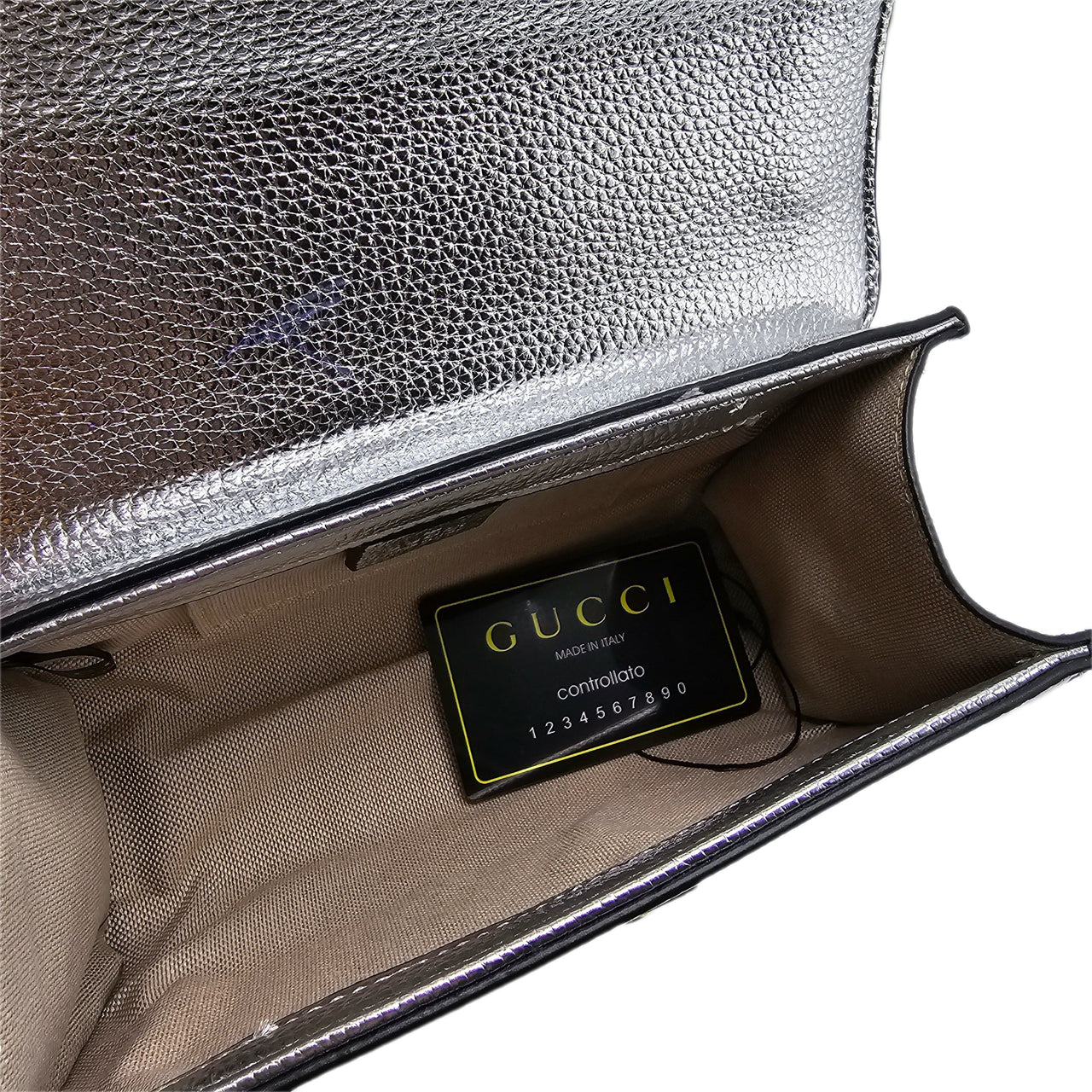 The Bag Couture Handbags, Wallets & Cases Gucci Padlock Shoulder / Crossbody Bag Silver