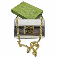Thumbnail for The Bag Couture Handbags, Wallets & Cases Gucci Padlock Shoulder / Crossbody Bag Silver