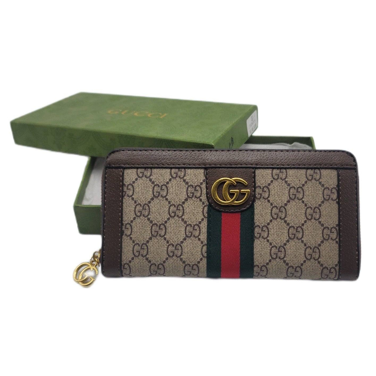 The Bag Couture Luggage & Bags Gucci Zip Wallet Classic Brown