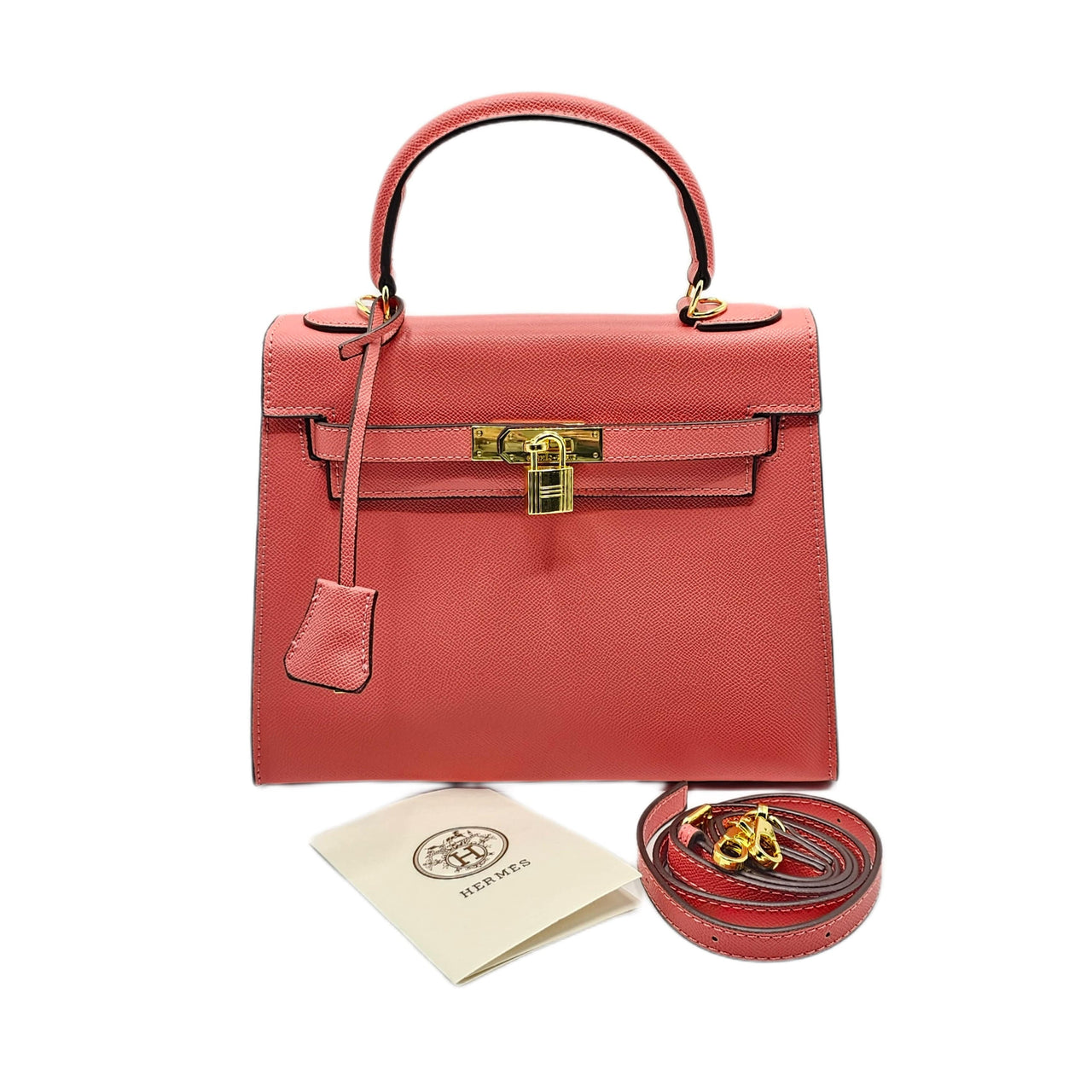 The Bag Couture Handbags, Wallets & Cases HERMĒS Togo Kelly Retourne 28 Shoulder / Crossbody Bag Candy Pink
