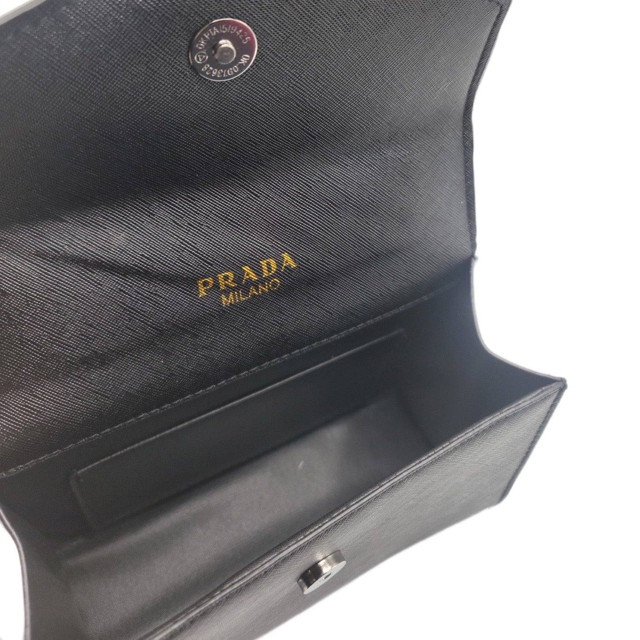 The Bag Couture Handbags, Wallets & Cases PRADA Brushed Leather Crossbody Bag Black