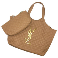 Thumbnail for The Bag Couture Handbags, Wallets & Cases Beige YSL iCare Quilted Tote Bag Black/White/Beige