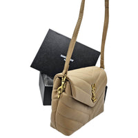 Thumbnail for The Bag Couture Handbags, Wallets & Cases YSL Loulou Toy Quilted Shoulder / Crossbody Bag Dark Beige