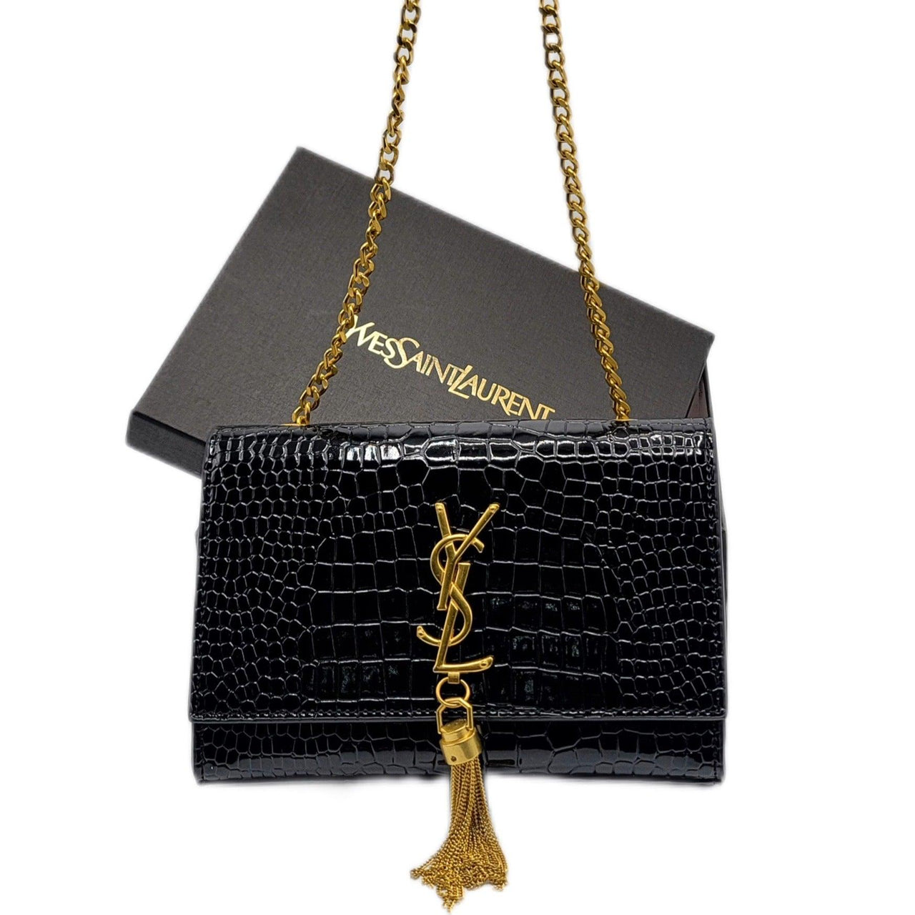 The Bag Couture Handbags, Wallets & Cases YSL Shoulder / Crossbody Bag Black Gold