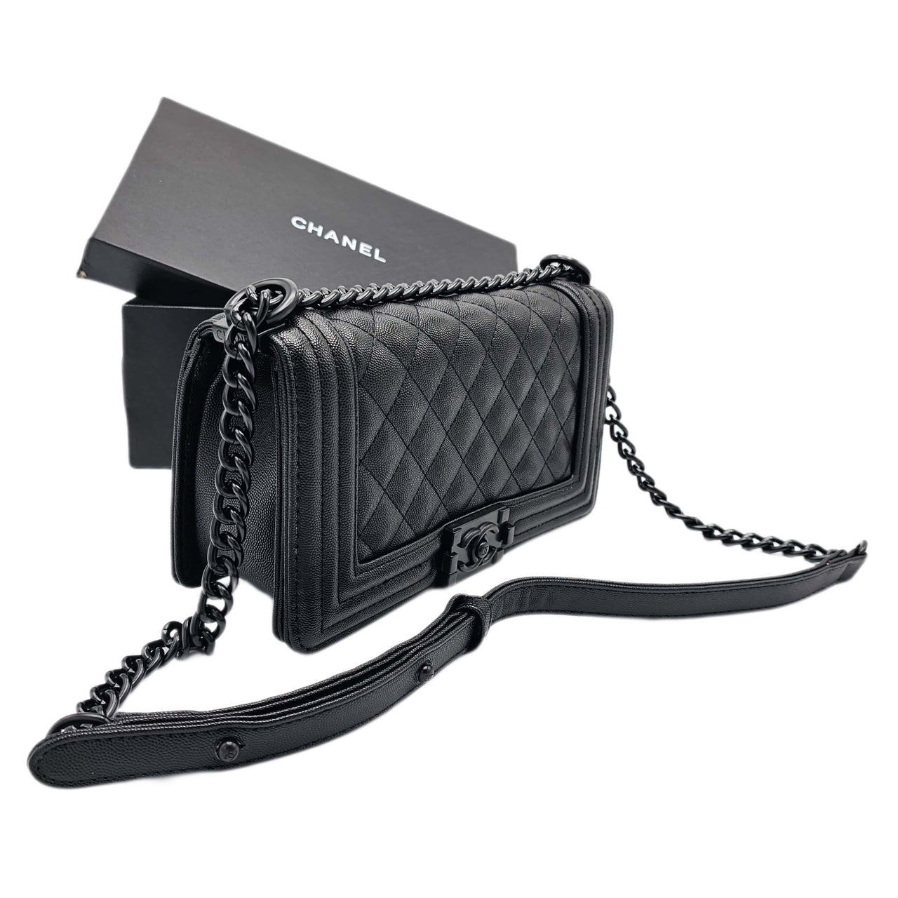 CHNL Sling Crossbody Bag Black