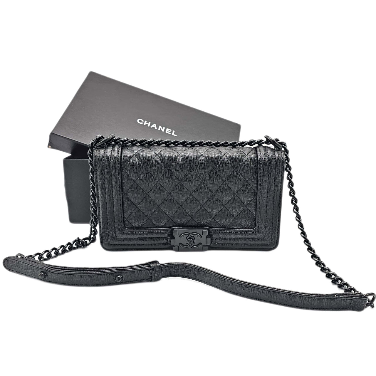 CHNL Sling Crossbody Bag Black