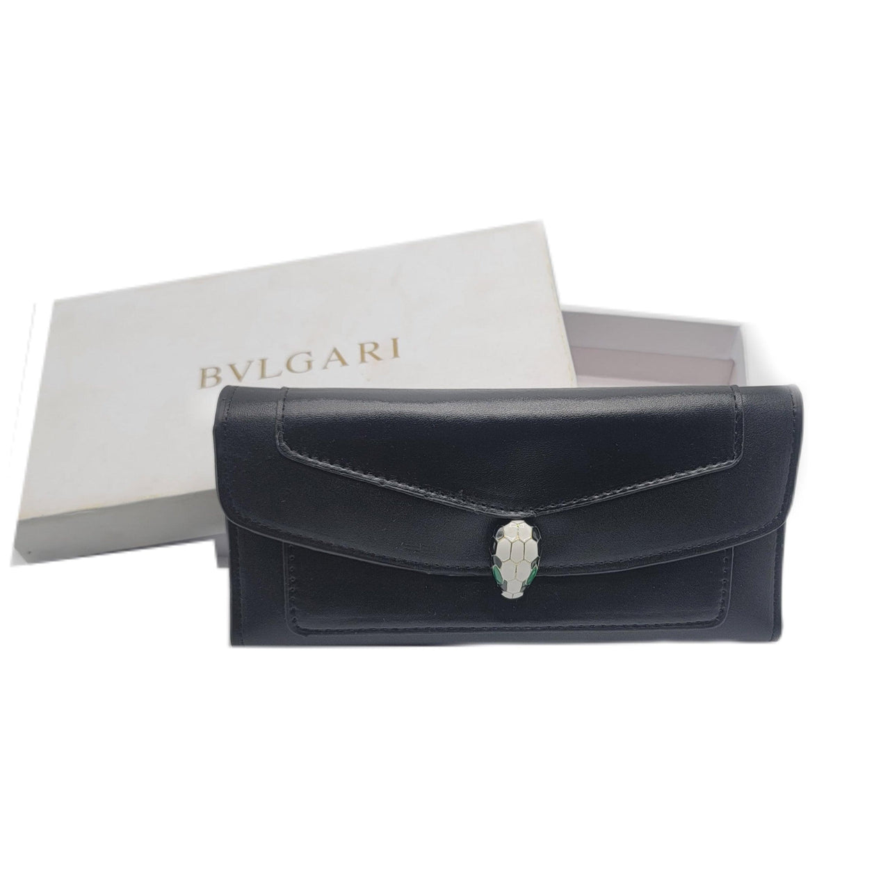 The Bag Couture Luggage & Bags BVLGARI 3 Fold Wallet Black