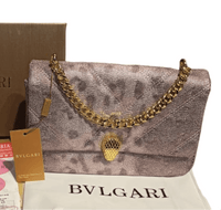 Thumbnail for BVLGARI Metallic Karung Matelasse Serpenti Cabochon Crossbody Bag Rosa Di Francia - EBM | TBC elorabym.com {{ shop.shopifyCountryName }} - Discounted Prices - Online Store - Best Quality In Pakistan - Sale -Cash On Delivery - Online Payment - Bank Transfer Facility - Shipping Worldwide - Sleepwear - Loungewear - Nighties - Crossbody - Handbag