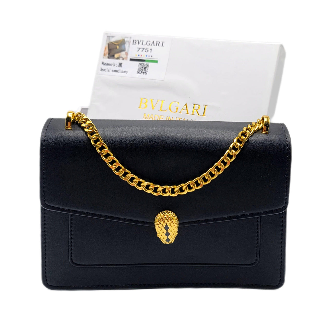 The Bag Couture Handbags, Wallets & Cases BVLGARI Serpenti Forever Shoulder / Crossbody Bag Black