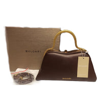 Thumbnail for The Bag Couture Handbags, Wallets & Cases BVLGARI Serpentine Top Handle Handag Dark Brown