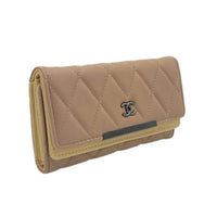 Thumbnail for The Bag Couture Luggage & Bags Beige Chanel 3 Fold Wallet Black & Beige