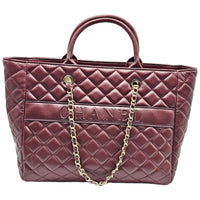 Thumbnail for The Bag Couture Handbags, Wallets & Cases Chanel Bordeaux Quilted CC Charm Shoulder Bag Maroon
