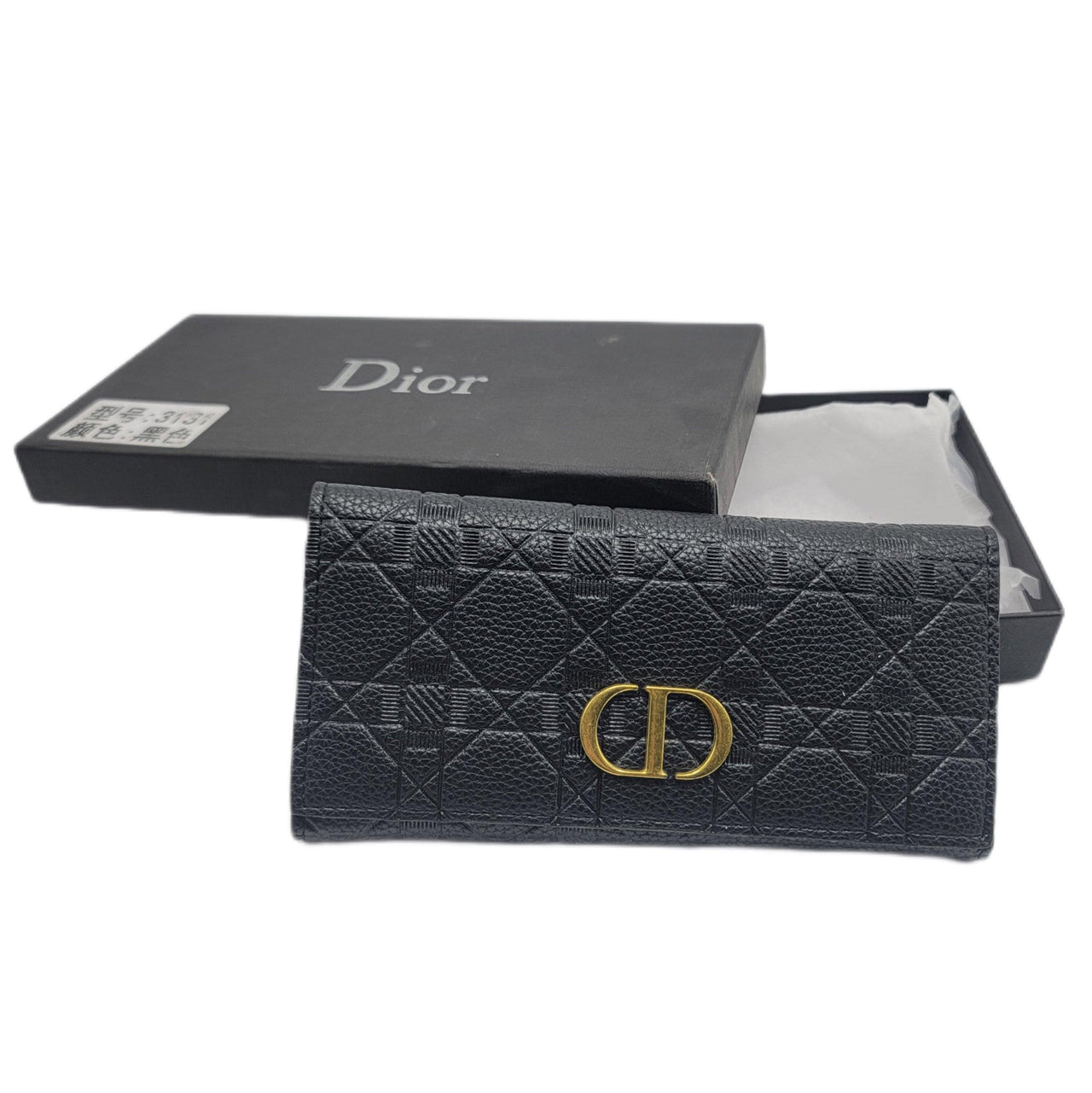 The Bag Couture Luggage & Bags Christian Dior 3 Fold Wallet Black