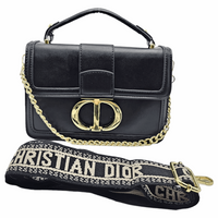 Thumbnail for Christian Dior 30 Montaigne East-West Shoulder Bag Black - EBM | TBC elorabym.com {{ shop.shopifyCountryName }} - Discounted Prices - Online Store - Best Quality In Pakistan - Sale -Cash On Delivery - Online Payment - Bank Transfer Facility - Shipping Worldwide - Sleepwear - Loungewear - Nighties - Crossbody - Handbag