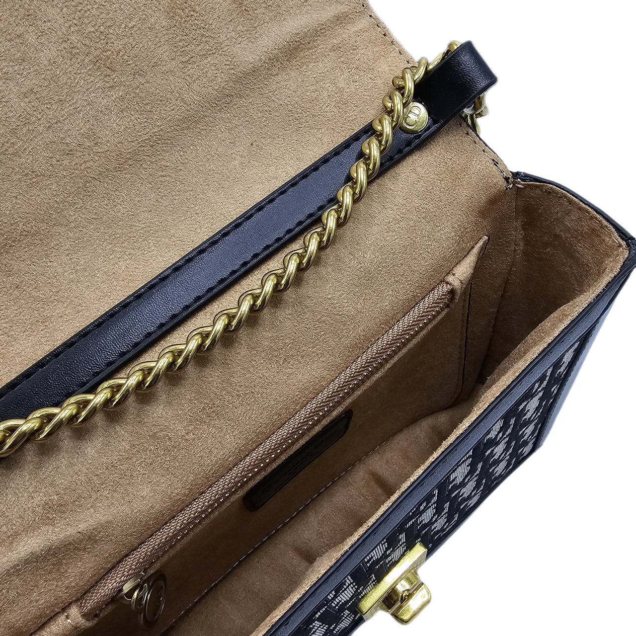 The Bag Couture Handbags, Wallets & Cases Christian Dior Side Trunk in Obleak Jacquard Crossbody / Handbag Grey