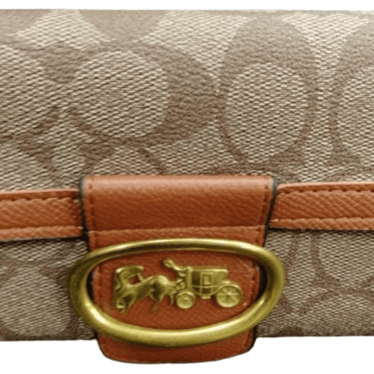 The Bag Couture Luggage & Bags Coach 3 Fold Wallet Classic Beige Tan