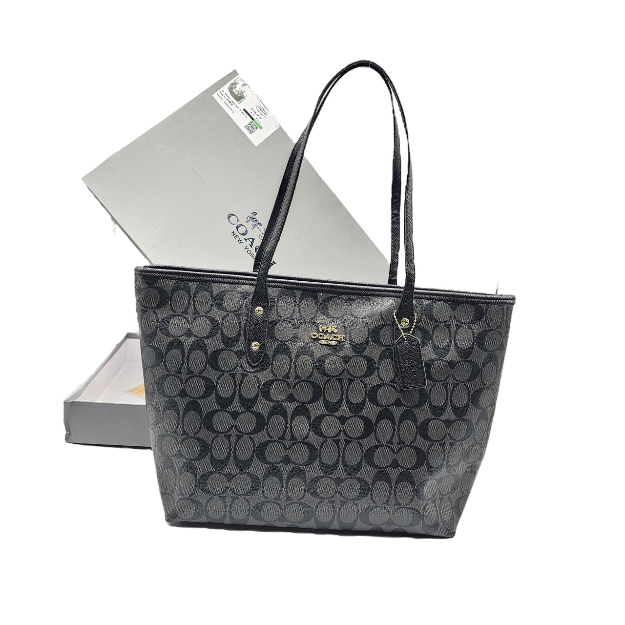 Coach Signature Town Tote Bag Classic Grey - EBM | TBC elorabym.com {{ shop.shopifyCountryName }} - Discounted Prices - Online Store - Best Quality In Pakistan - Sale -Cash On Delivery - Online Payment - Bank Transfer Facility - Shipping Worldwide - Sleepwear - Loungewear - Nighties - Crossbody - Handbag