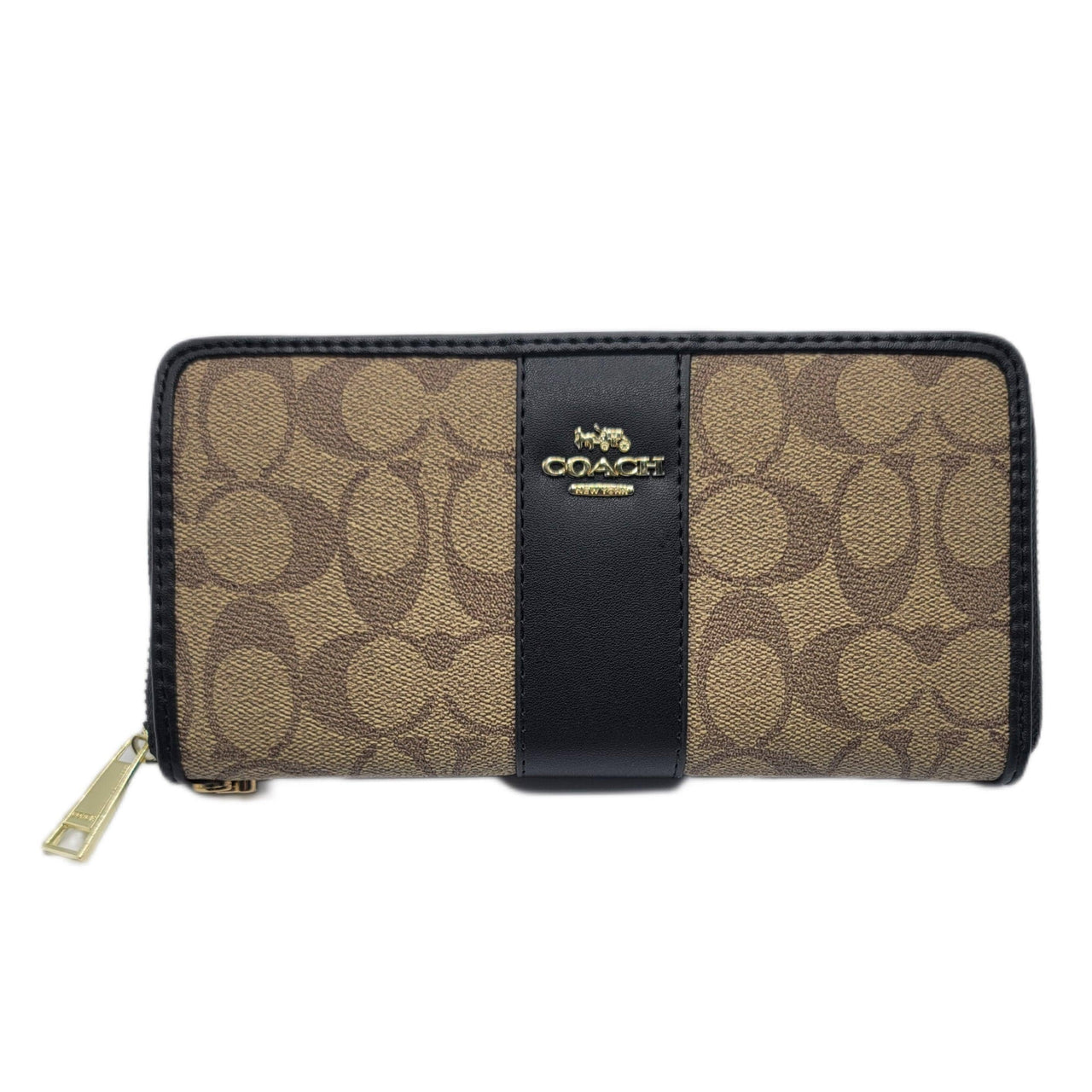 The Bag Couture Luggage & Bags Coach Zip Wallet Classic Beigeo