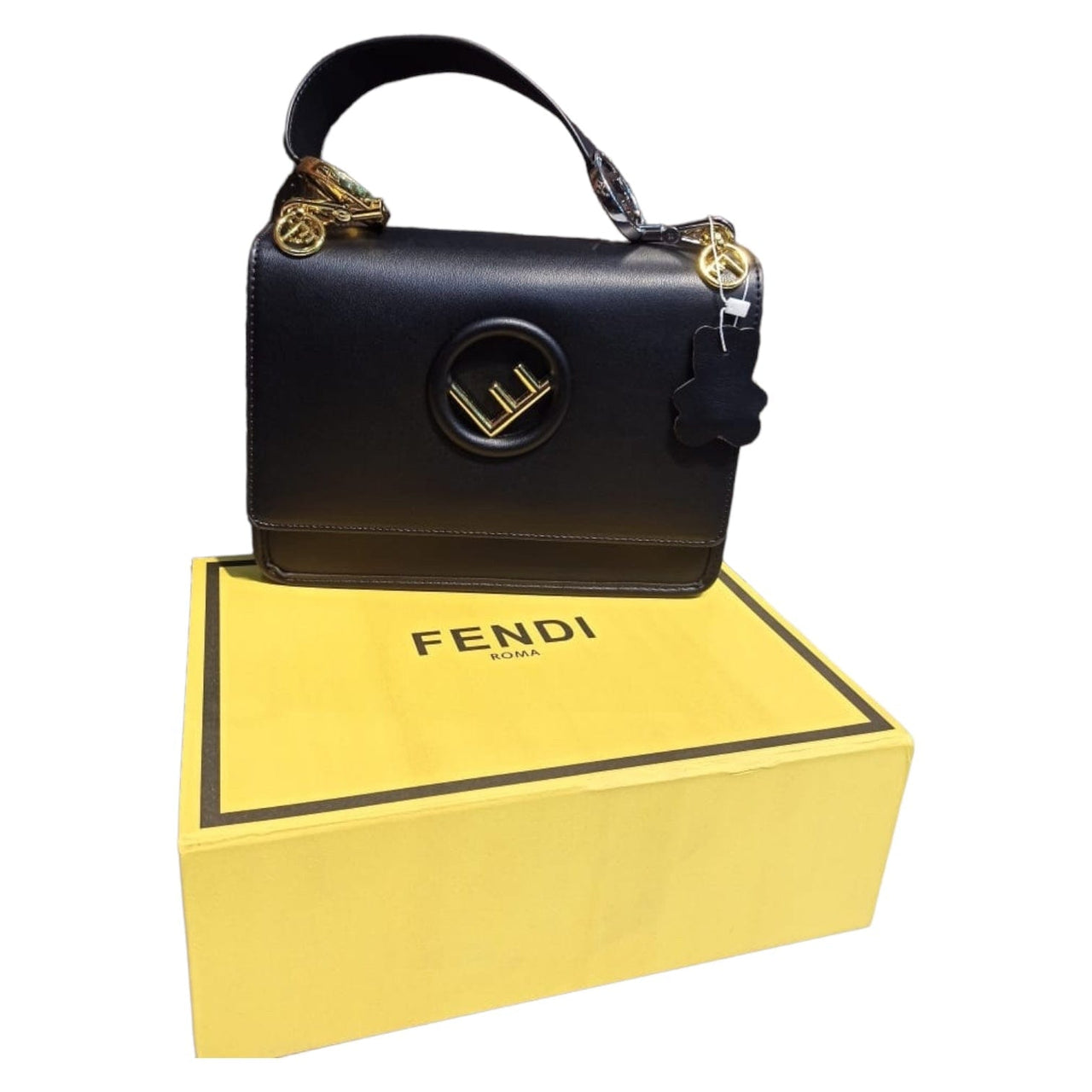 The Bag Couture Handbags, Wallets & Cases FENDI Kan I F Shoulder Bag Black