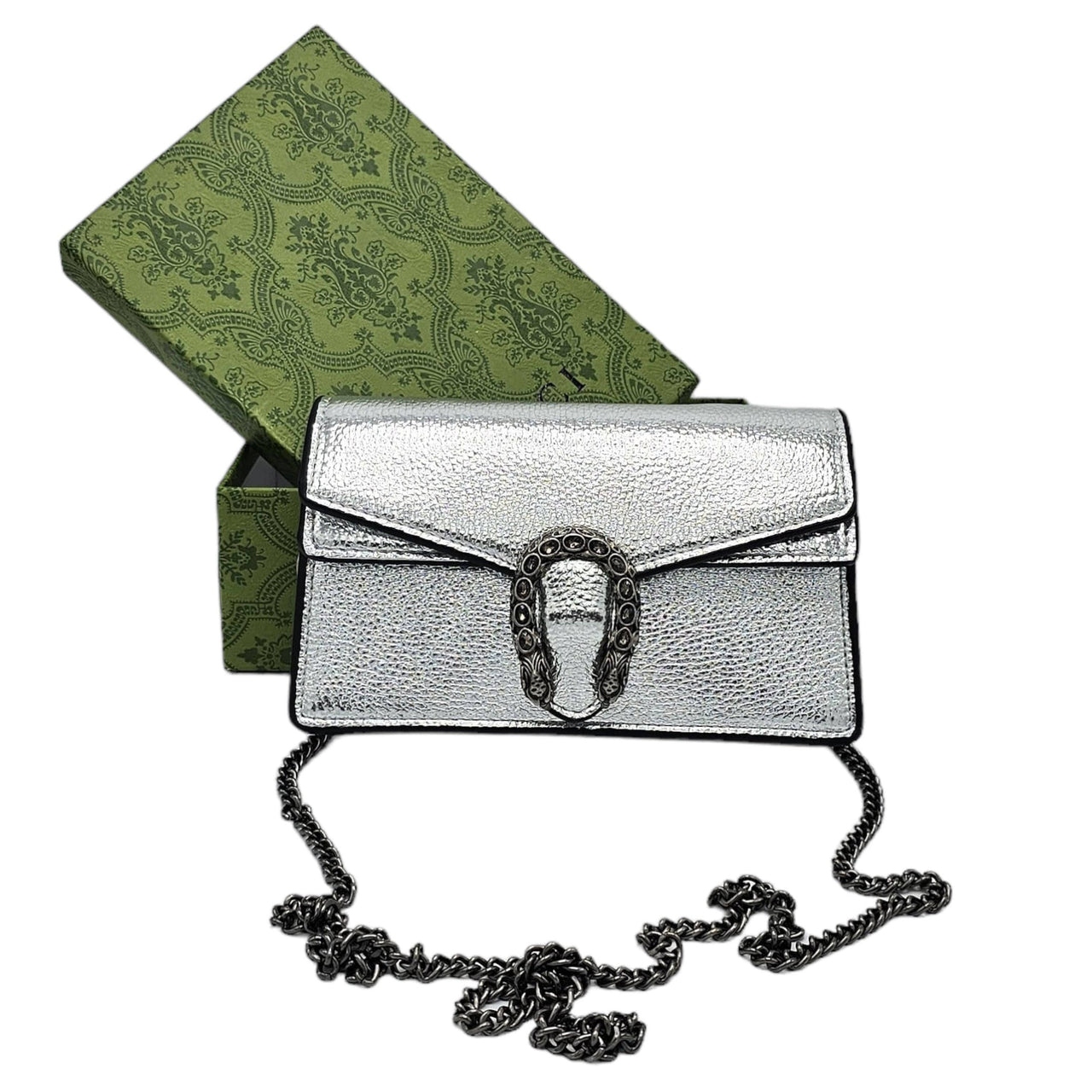 The Bag Couture Handbags, Wallets & Cases Gucci Dionysus Mini Crossbody Bag Silver
