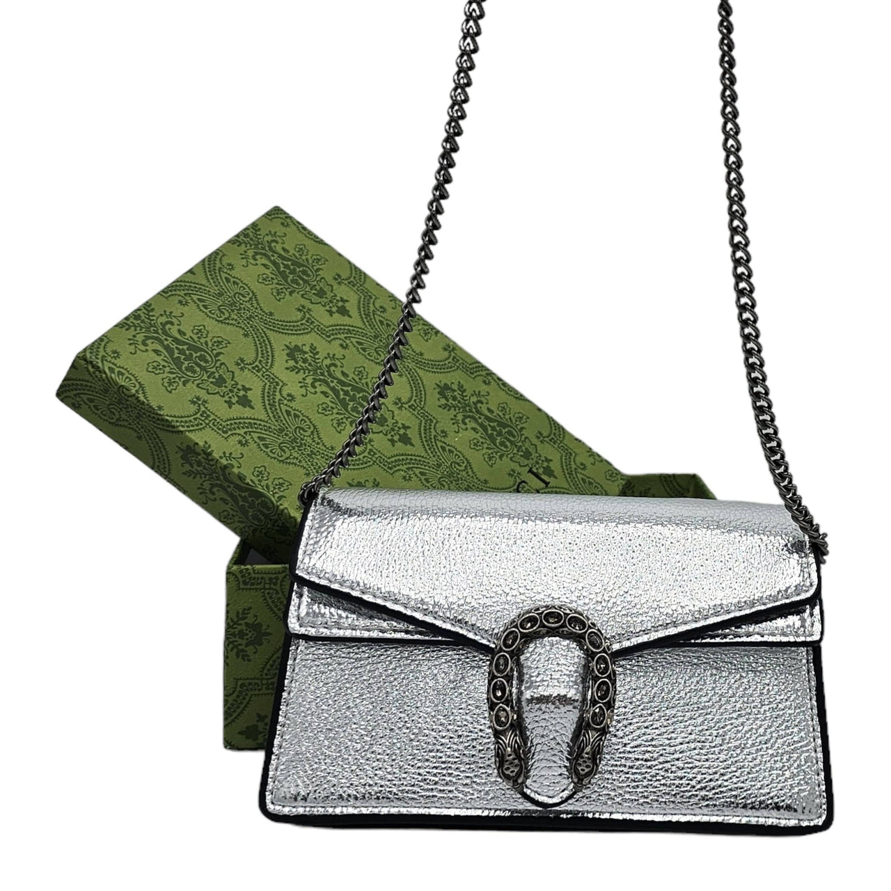 The Bag Couture Handbags, Wallets & Cases Gucci Dionysus Mini Crossbody Bag Silver