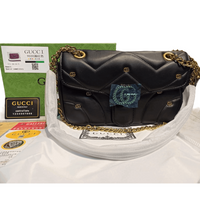 Thumbnail for Gucci Double G Studs Mormont Shoulder Bag Black - EBM | TBC elorabym.com {{ shop.shopifyCountryName }} - Discounted Prices - Online Store - Best Quality In Pakistan - Sale -Cash On Delivery - Online Payment - Bank Transfer Facility - Shipping Worldwide - Sleepwear - Loungewear - Nighties - Crossbody - Handbag