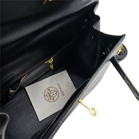 Thumbnail for The Bag Couture Handbags, Wallets & Cases HERMĒS Togo Kelly Retourne 28 Shoulder / Crossbody Bag Black