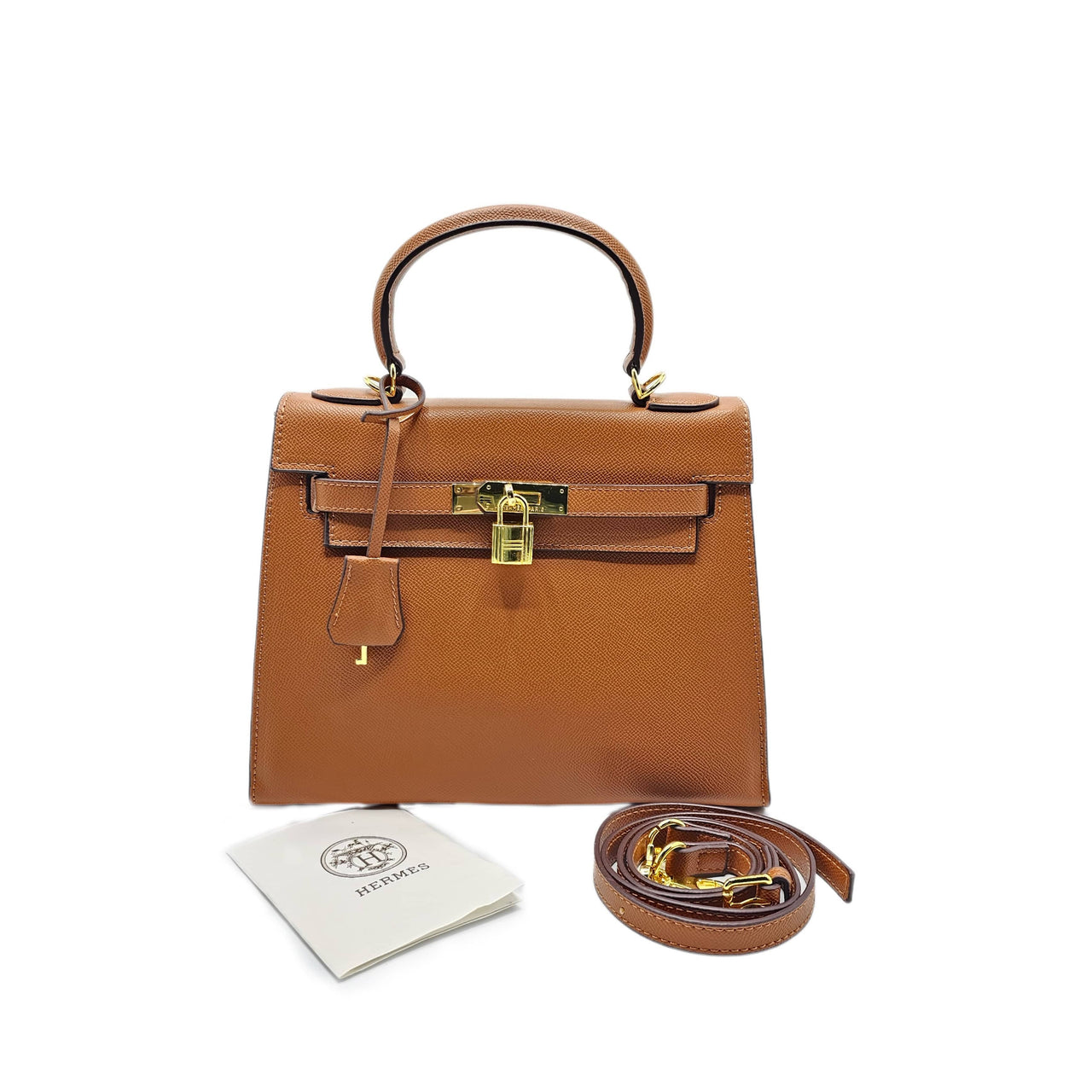 The Bag Couture Handbags, Wallets & Cases HERMĒS Togo Kelly Retourne 28 Shoulder / Crossbody Bag Brown