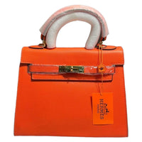 Thumbnail for The Bag Couture Handbags, Wallets & Cases HERMĒS Togo Kelly Retourne 28 Shoulder / Crossbody Bag Orange