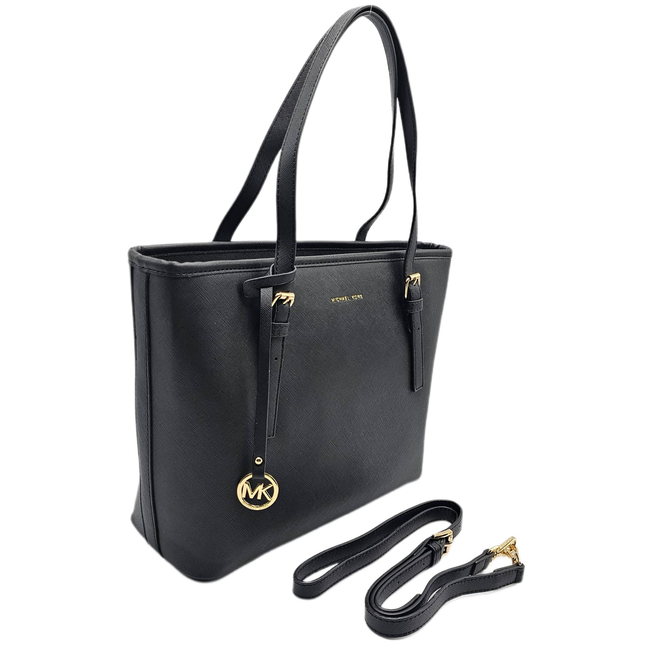 The Bag Couture Handbags, Wallets & Cases Michael Kors Jet Set Travel Carryall Tote / Shoulder Bag Black