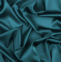 Thumbnail for Elora by M Silk Robe Set Teal / XS / Without Headband & Scrunchy Plain Silk 3 Piece Robe Set (Available in 7 Colors)