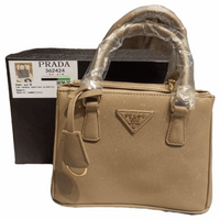 Thumbnail for PRADA Galleria Luxe Du Jour Small Safiano Handbag Beige - EBM | TBC elorabym.com {{ shop.shopifyCountryName }} - Discounted Prices - Online Store - Best Quality In Pakistan - Sale -Cash On Delivery - Online Payment - Bank Transfer Facility - Shipping Worldwide - Sleepwear - Loungewear - Nighties - Crossbody - Handbag