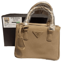 Thumbnail for The Bag Couture Handbags, Wallets & Cases PRADA Galleria Luxe Du Jour Small Safiano Handbag Beige