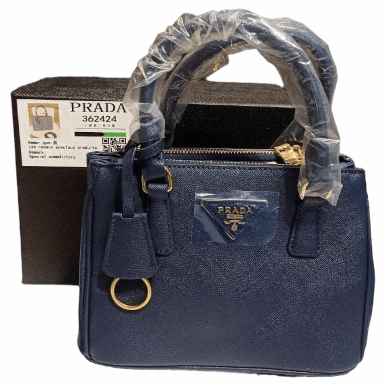 PRADA Galleria Luxe Du Jour Small Safiano Handbag Blue - EBM | TBC elorabym.com {{ shop.shopifyCountryName }} - Discounted Prices - Online Store - Best Quality In Pakistan - Sale -Cash On Delivery - Online Payment - Bank Transfer Facility - Shipping Worldwide - Sleepwear - Loungewear - Nighties - Crossbody - Handbag