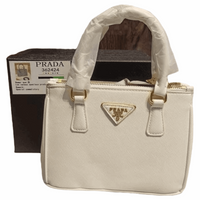 Thumbnail for PRADA Galleria Luxe Du Jour Small Safiano Handbag Ivory - EBM | TBC elorabym.com {{ shop.shopifyCountryName }} - Discounted Prices - Online Store - Best Quality In Pakistan - Sale -Cash On Delivery - Online Payment - Bank Transfer Facility - Shipping Worldwide - Sleepwear - Loungewear - Nighties - Crossbody - Handbag