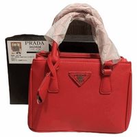 Thumbnail for PRADA Galleria Luxe Du Jour Small Safiano Handbag Red - EBM | TBC elorabym.com {{ shop.shopifyCountryName }} - Discounted Prices - Online Store - Best Quality In Pakistan - Sale -Cash On Delivery - Online Payment - Bank Transfer Facility - Shipping Worldwide - Sleepwear - Loungewear - Nighties - Crossbody - Handbag