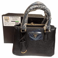 Thumbnail for PRADA Galleria Luxe Du Jour Small Safiano Handbag Black - EBM | TBC elorabym.com {{ shop.shopifyCountryName }} - Discounted Prices - Online Store - Best Quality In Pakistan - Sale -Cash On Delivery - Online Payment - Bank Transfer Facility - Shipping Worldwide - Sleepwear - Loungewear - Nighties - Crossbody - Handbag