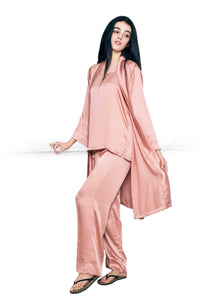 Thumbnail for Elora by M Silk Robe Set Silk 3 Piece Robe Set (Available in 7 Colors)