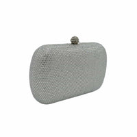 Thumbnail for The Bag Couture Handbags, Wallets & Cases Stone Embellished Clutch 1 Silver