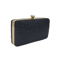 Thumbnail for The Bag Couture Handbags, Wallets & Cases Stone Embellished Clutch 2 Black